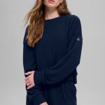Alo Yoga Muse Crew Neck Pullover - Navy