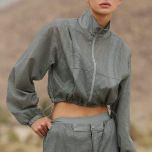 Alo Yoga Game Time Full Zip Jacket - Lunar Grey
