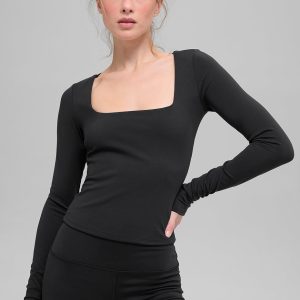 Alo Yoga ALO Softsculpt Precision Long Sleeve - Black