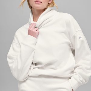 Alo Yoga Polar Fleece Hazy Pullover - Ivory