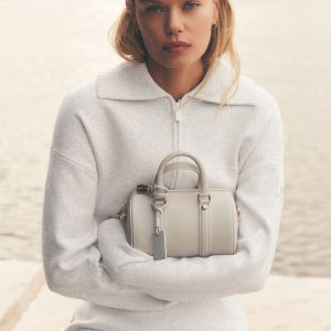 Alo Yoga Scholar Knit Cropped Full Zip Jacket - White Heather