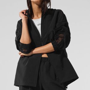 Alo Yoga Origin Full-Zip Track Jacket - Black