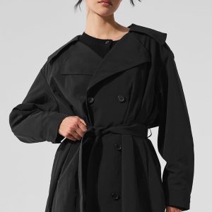 Alo Yoga Daybreak Long Coat - Black