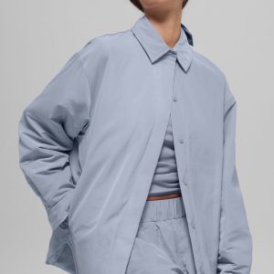 Alo Yoga Socialite Shacket - Winter Frost