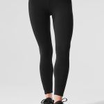 Alo Yoga Alosoft High-Waist 7/8 Highlight Legging - Black