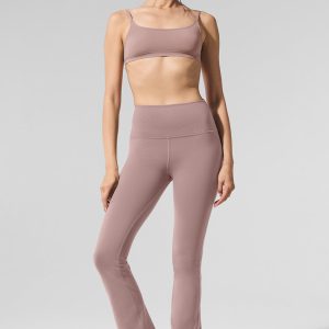 Alo Yoga Airbrush High-Waist Bootcut Legging (Regular) - Taupe