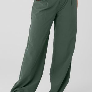 Alo Yoga Mid-Rise Showdown Trouser - Dark Cactus