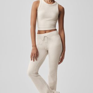 Alo Yoga Sway Bootcut Sweatpant - Oatmeal Heather