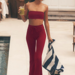 Alo Yoga Sway Bootcut Sweatpant - Summer Romance Red