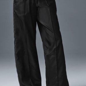 Alo Yoga Afterglow Wide Leg Track Pant - Black