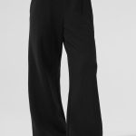 Alo Yoga Serenity Wide Leg Sweatpant - Black