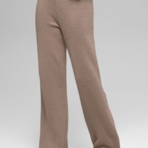 Alo Yoga Wool Cashmere High-Waist New Class Wide Leg Pant - Chai Latte