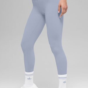 Alo Yoga 7/8 High-Waist Airbrush Legging - Winter Frost
