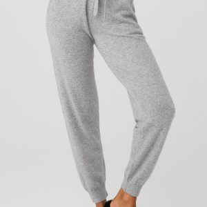 Alo Yoga High-Waist Cashmere Jet Set Pant - Dove Grey Heather
