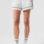 Alo Yoga Motivate Track Short - White/Black