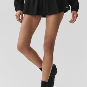 Alo Yoga Breezy Tennis Skirt - Black