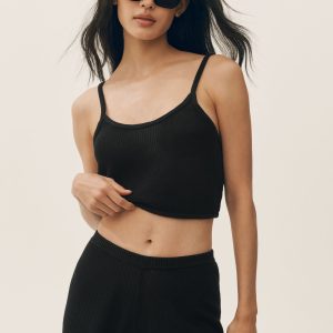 Alo Yoga Silk Cashmere Mid-Rise Heatwave Short - Black