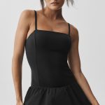 Alo Yoga Airbrush Love Match Tennis Dress - Black