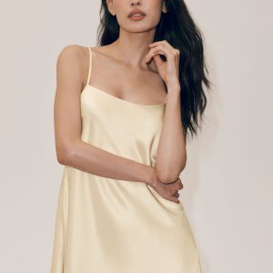 Alo Yoga Silk Blend Radiance Dress - Sandy Beige