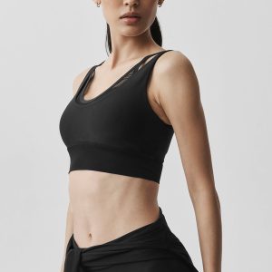 Alo Yoga Airlift Double Trouble Bra - Black