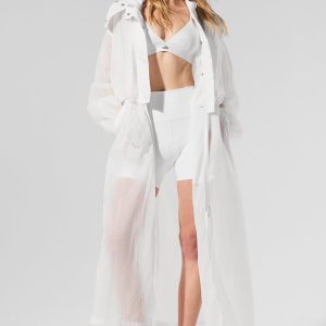 Alo Yoga Game Time Trench - White